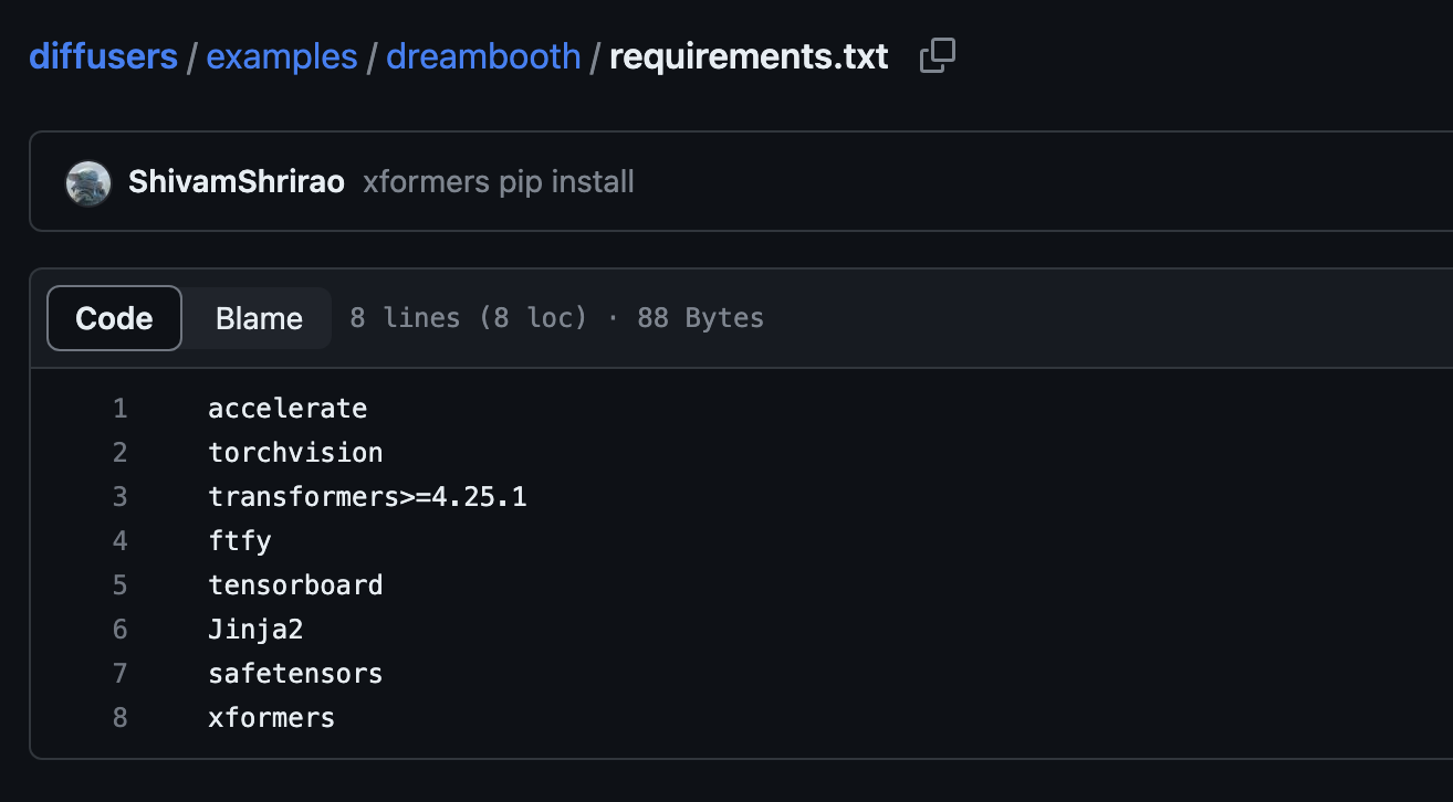 No its diffusers how come the colab uses the shivamshrirao fork and
