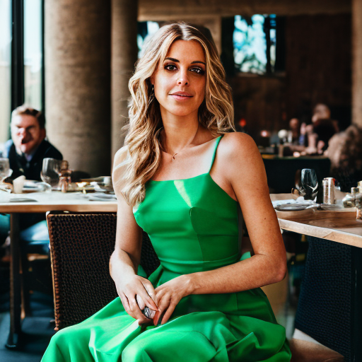40444-2754387671-bbl_woman_green_dress_sitting_in_a_chair_restaurant_some_man_in_background_upper_body_shot_top_view_look_at_viewer_and.png