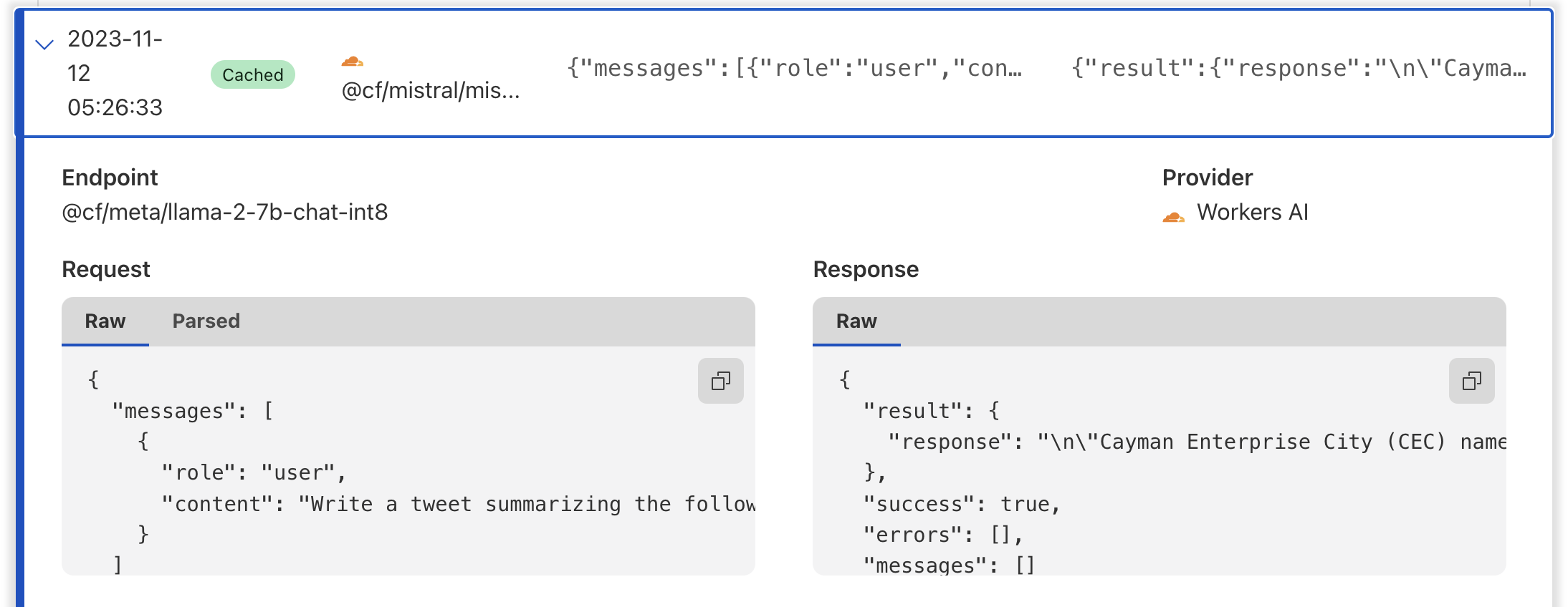  generate an embedding from an english sentence cloudflare developers