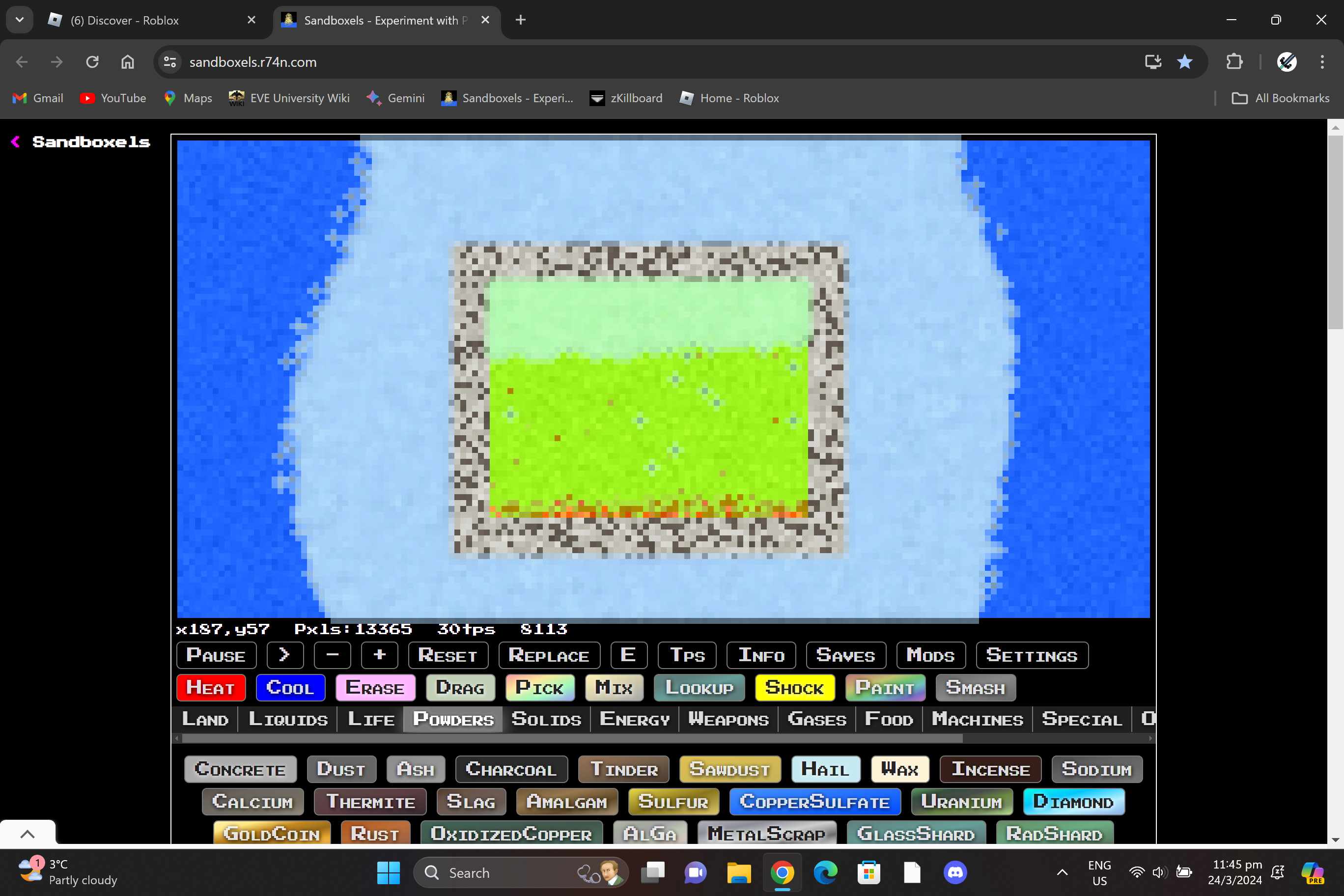 made a reactor core using francium from the chem.js mod. It will power ...