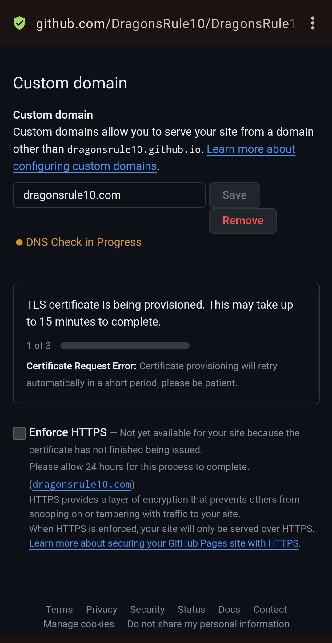 On which page cloudflare developers