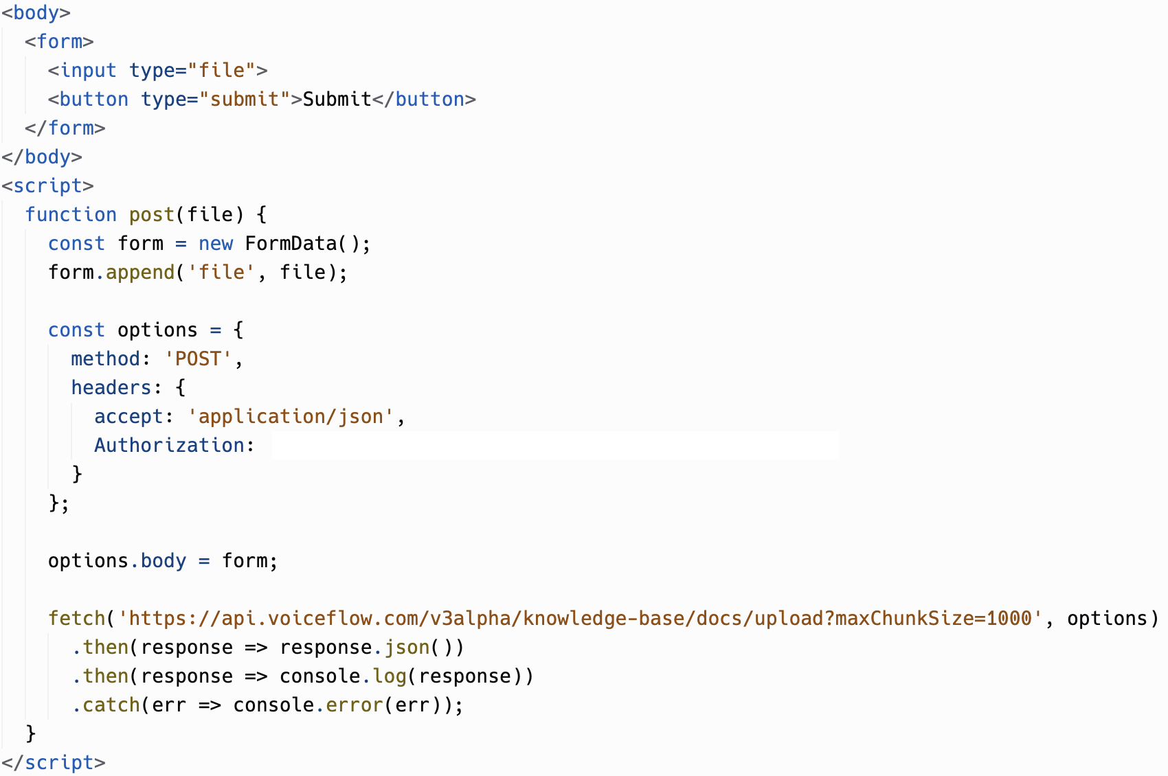 My Upload Code