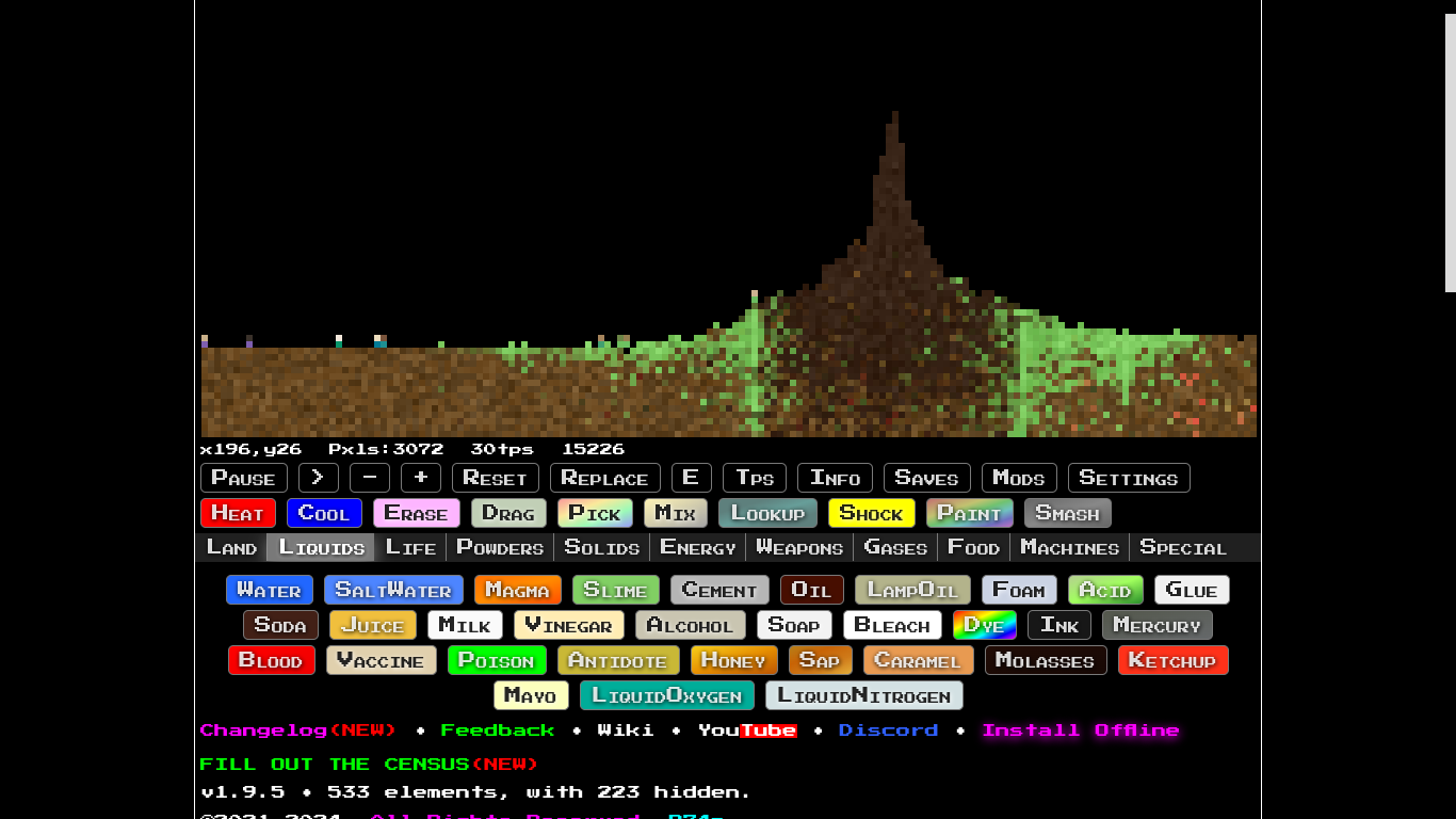 it just generates random living stuff - ⛄ R74n / Sandboxels