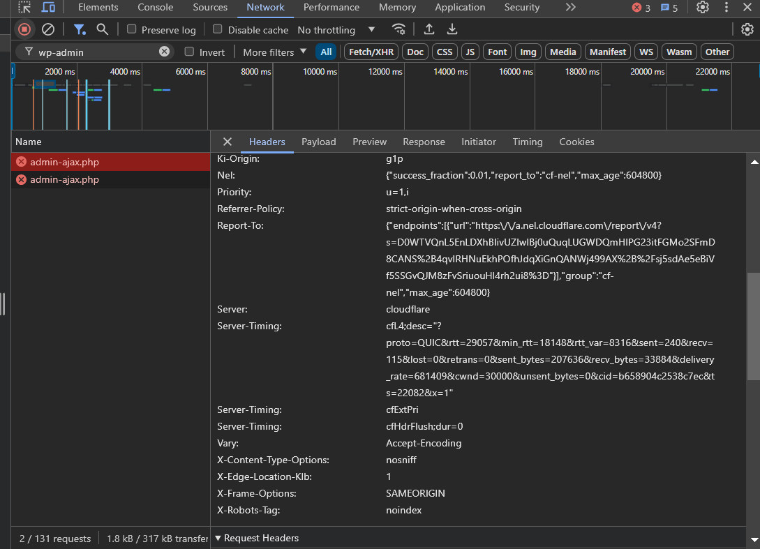 403 Error On Wp admin admin ajax php Cloudflare Developers
