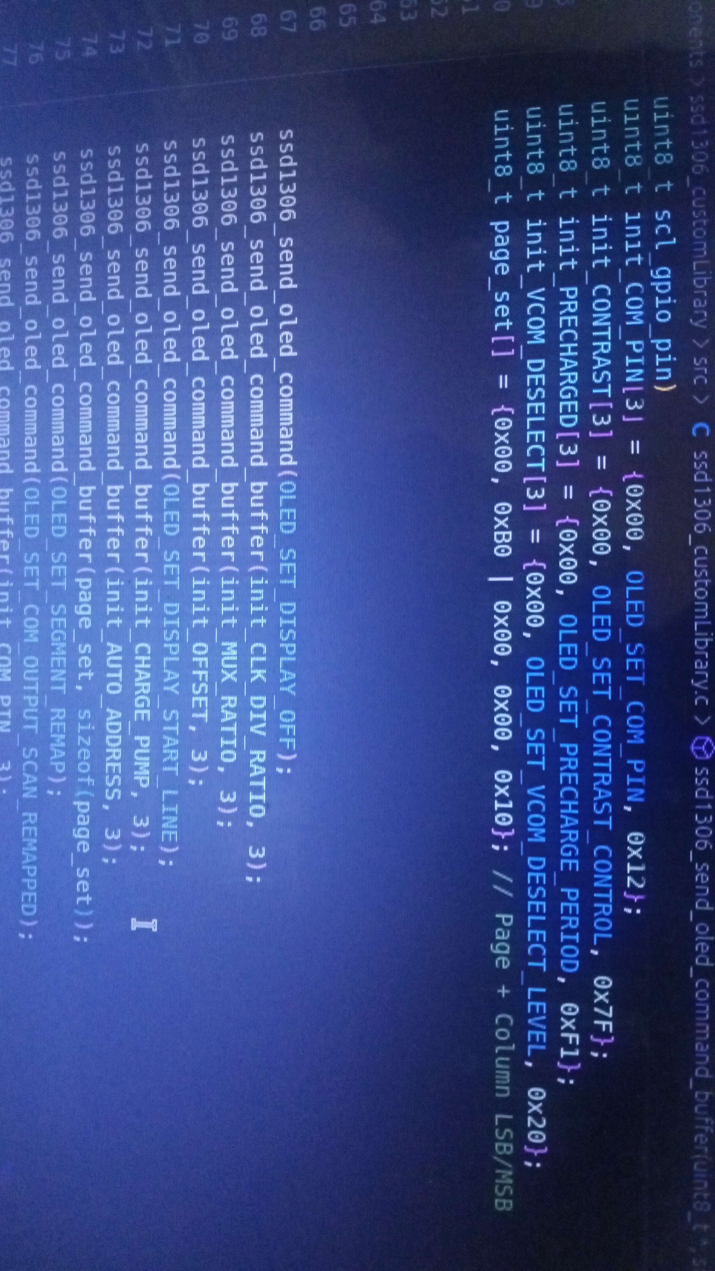 The problem was I didn't send the page address set LSB and MSB of the ...