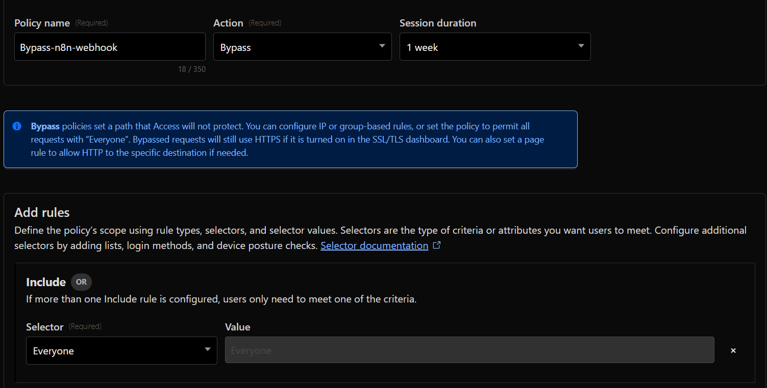 bypass policy
