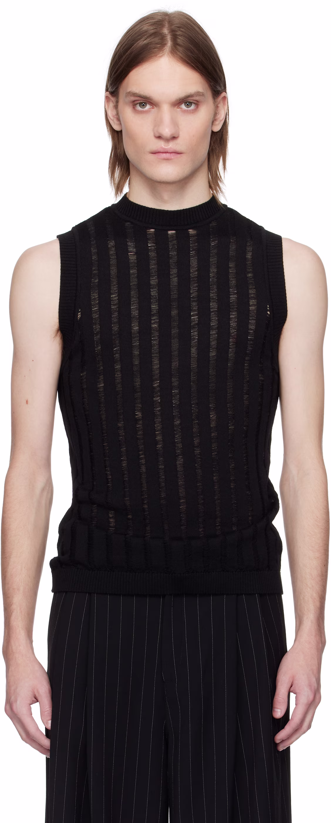 lgn-louis-gabriel-nouchi-black-ribbed-sleeveless-laddering-tank-top.avif