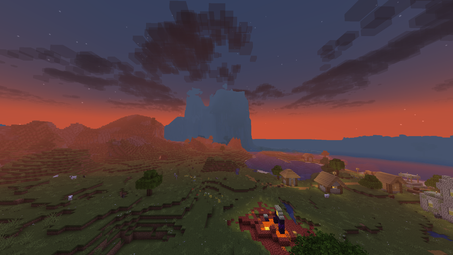 When set to "match Vanilla fog", the LOD fog doesn't match the Vanilla colored sunset fog.