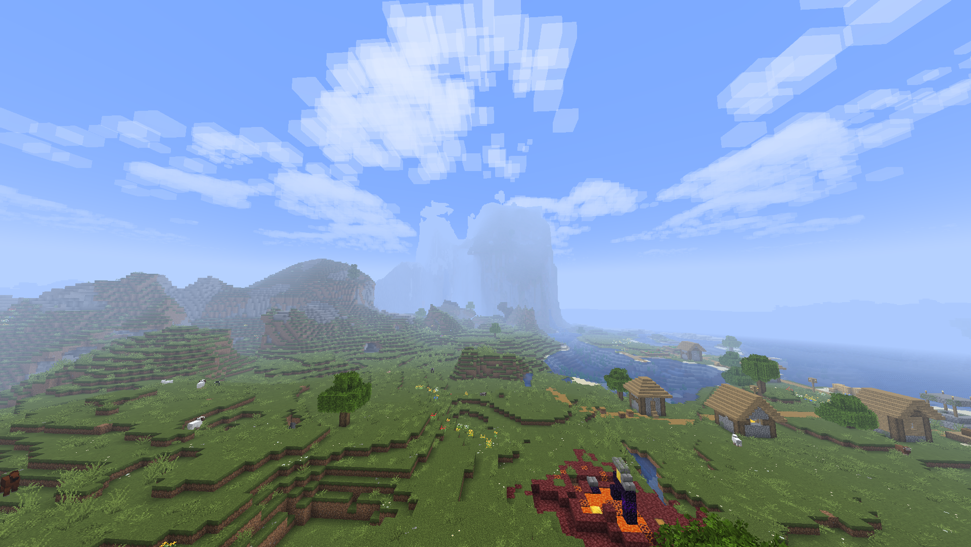 During daytime, this isn't an issue and the Vanilla fog blends smoothly into the LOD fog.