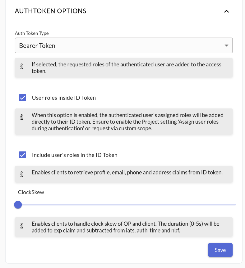 Zitadel - Token Settings