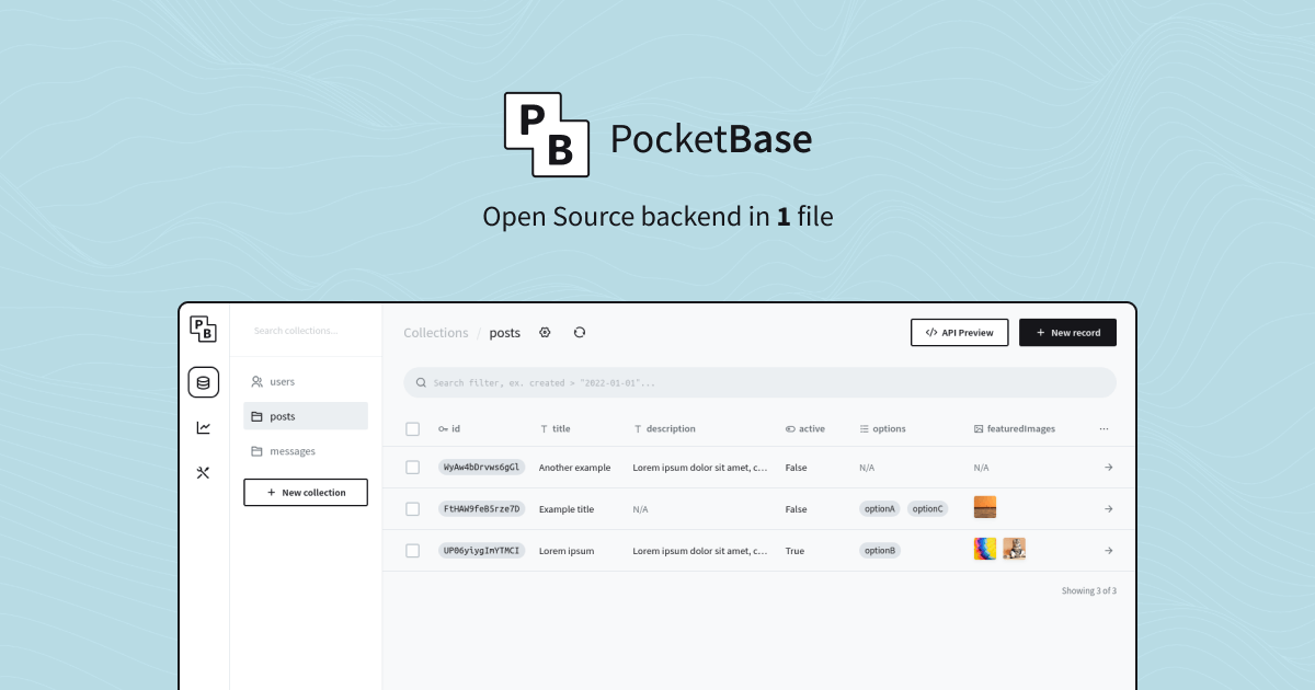 PocketBase - Open Source backend in 1 file