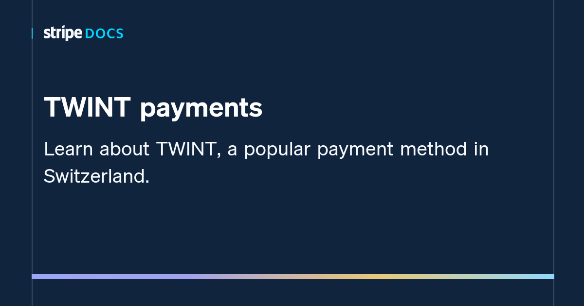 TWINT payments