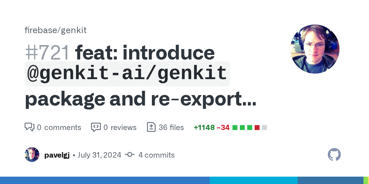 feat: introduce `@genkit-ai/genkit` package and re-export core/ai/f...