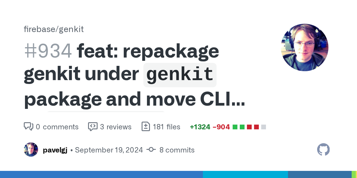 feat: repackage genkit under `genkit` package and move CLI to `genk...