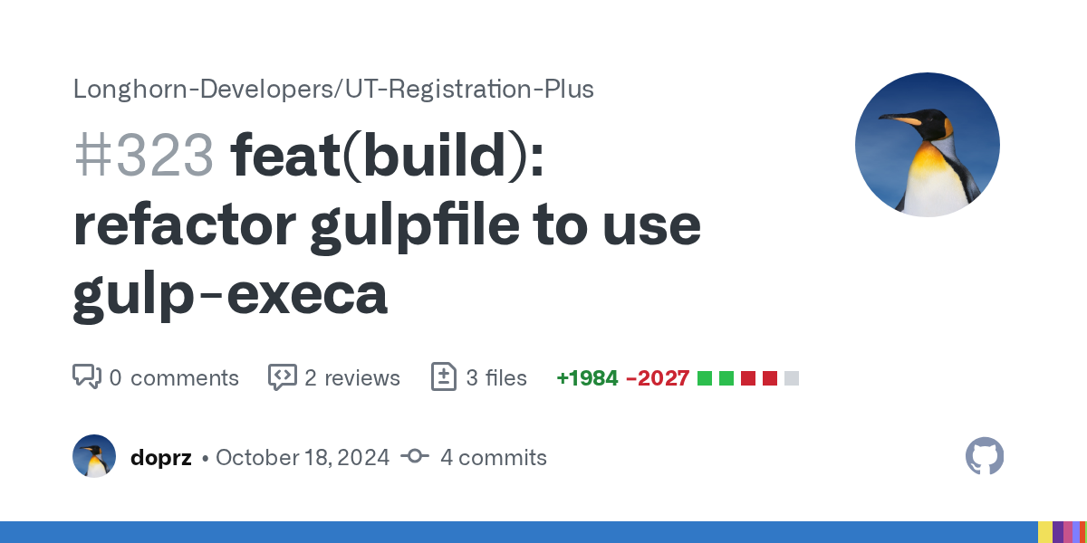 feat(build): refactor gulpfile to use gulp-execa by doprz · Pull Re...
