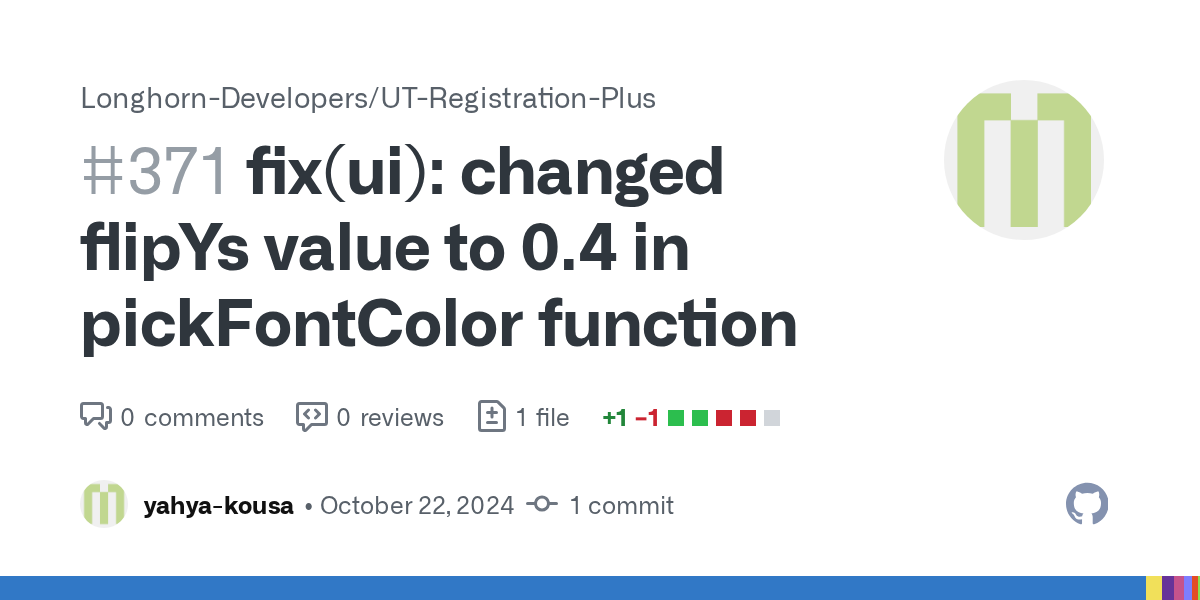 fix(ui): changed flipYs value to 0.4 in pickFontColor function by y...