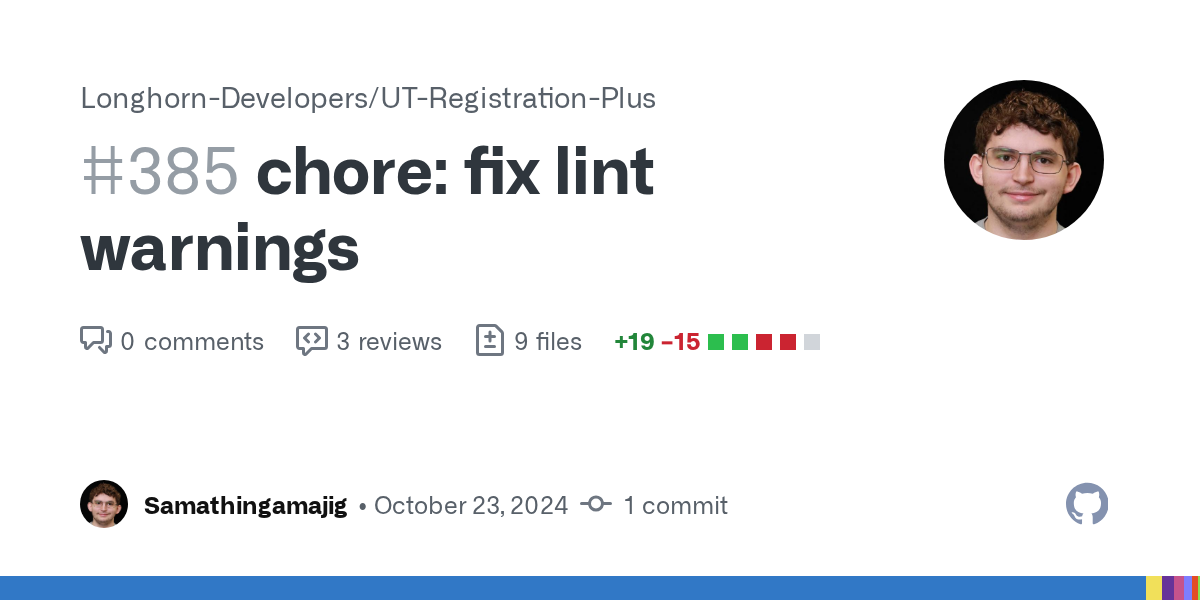 chore: fix lint warnings by Samathingamajig · Pull Request #385 · L...