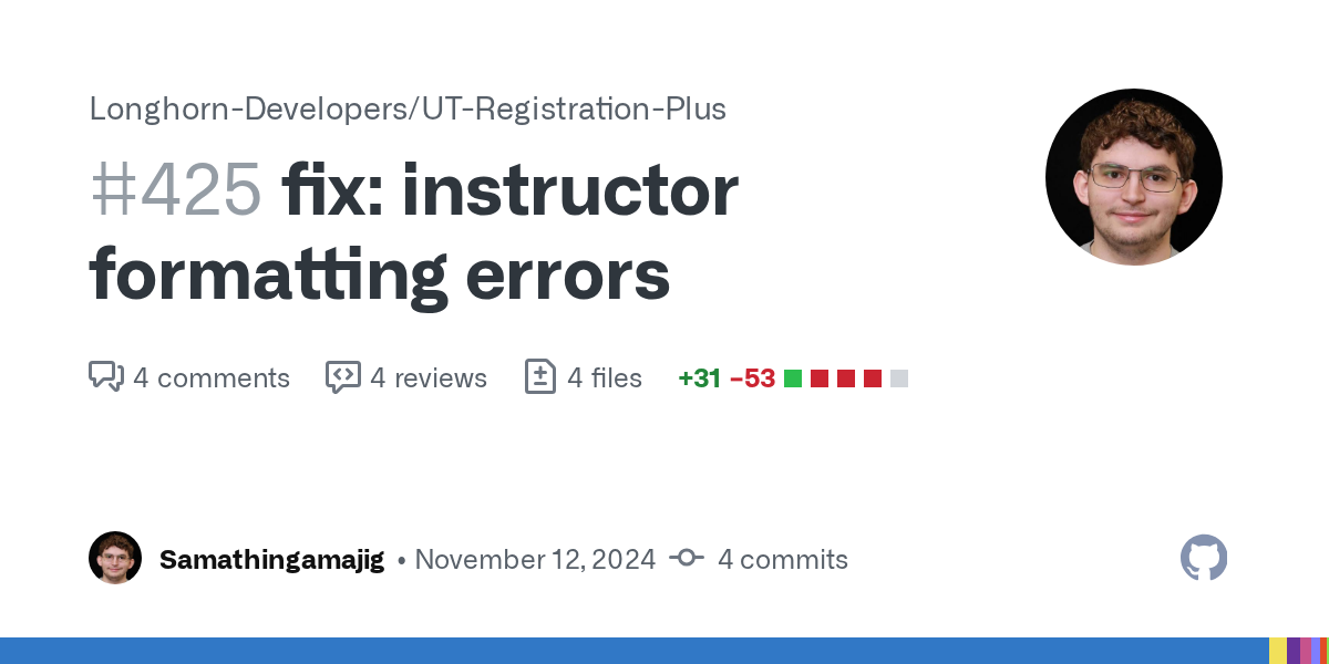 fix: instructor formatting errors by Samathingamajig · Pull Request...