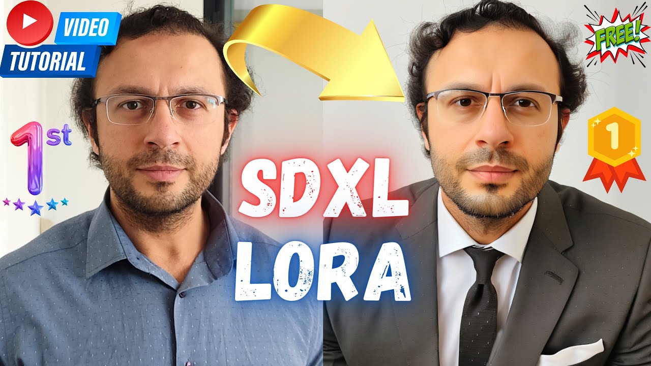 First Ever SDXL Training With Kohya LoRA - Stable Diffusion XL Trai...