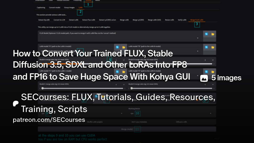 How to Convert Your Trained FLUX, Stable Diffusion 3.5, SDXL and Ot...