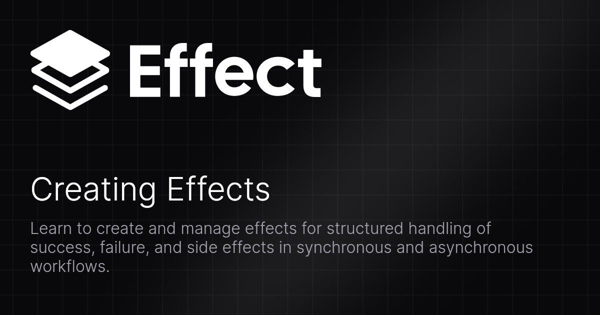 Creating Effects
