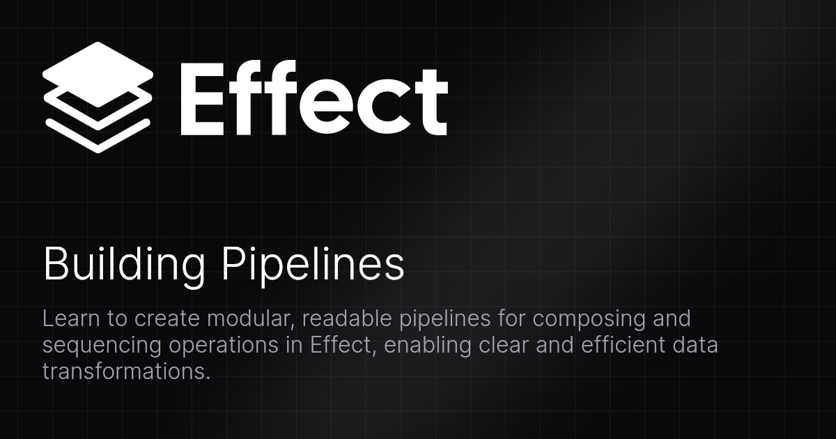 Building Pipelines