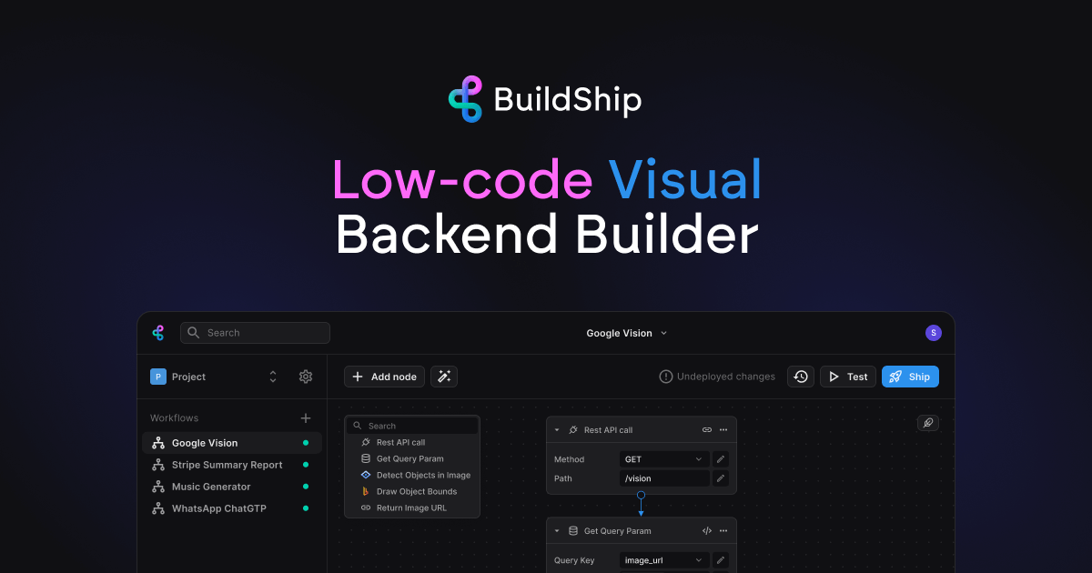 BuildShip - Visual backend workflow builder