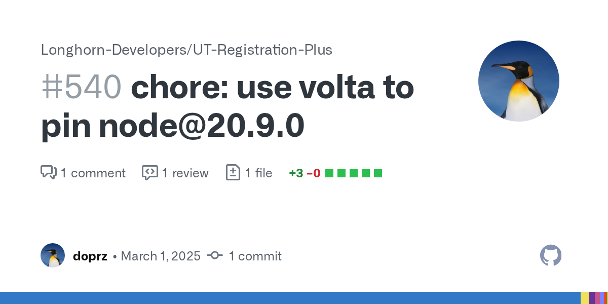 chore: use volta to pin node@20.9.0 by doprz · Pull Request #540 · ...