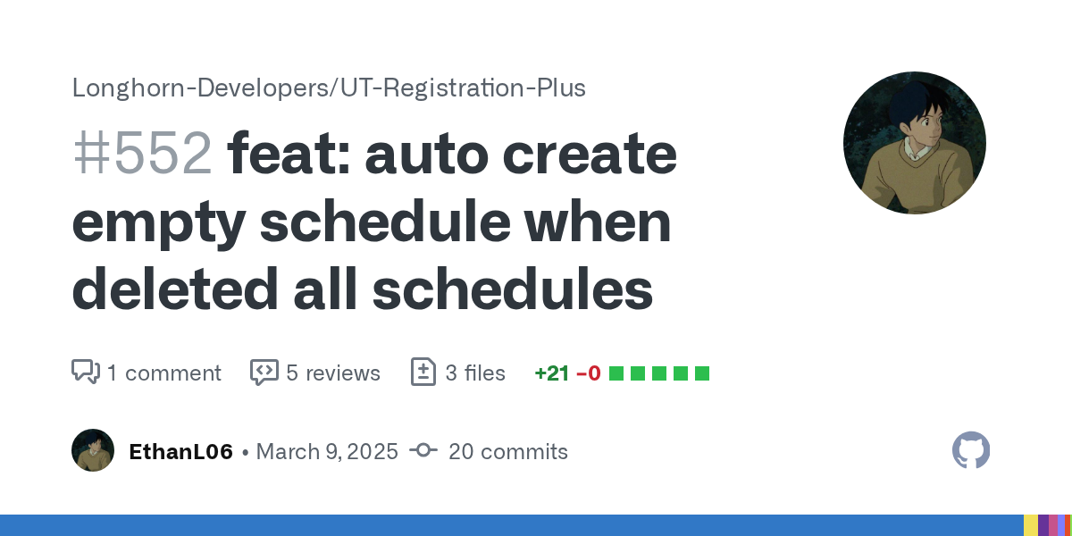 feat: auto create empty schedule when deleted all schedules by Etha...