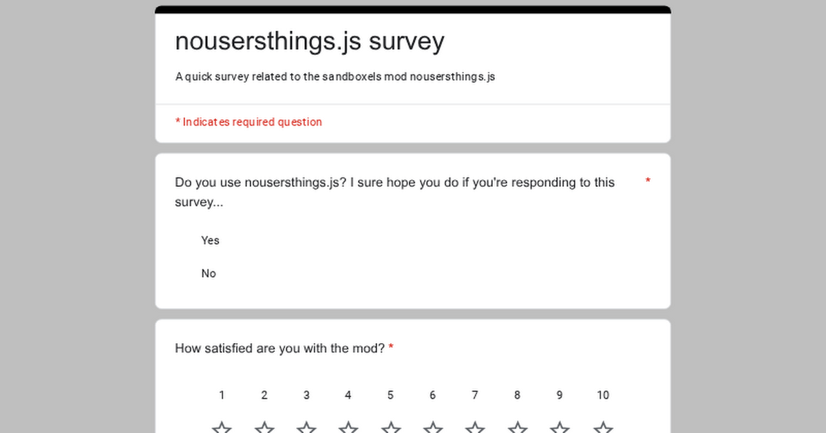 nousersthings.js survey