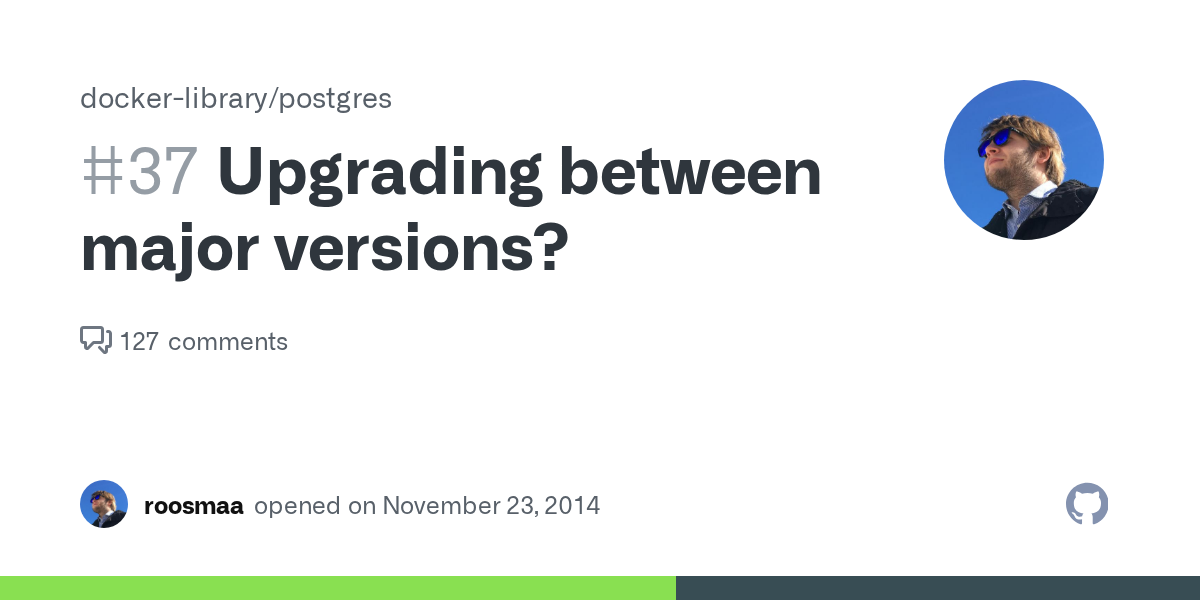 Upgrading between major versions? · Issue #37 · docker-library/po...