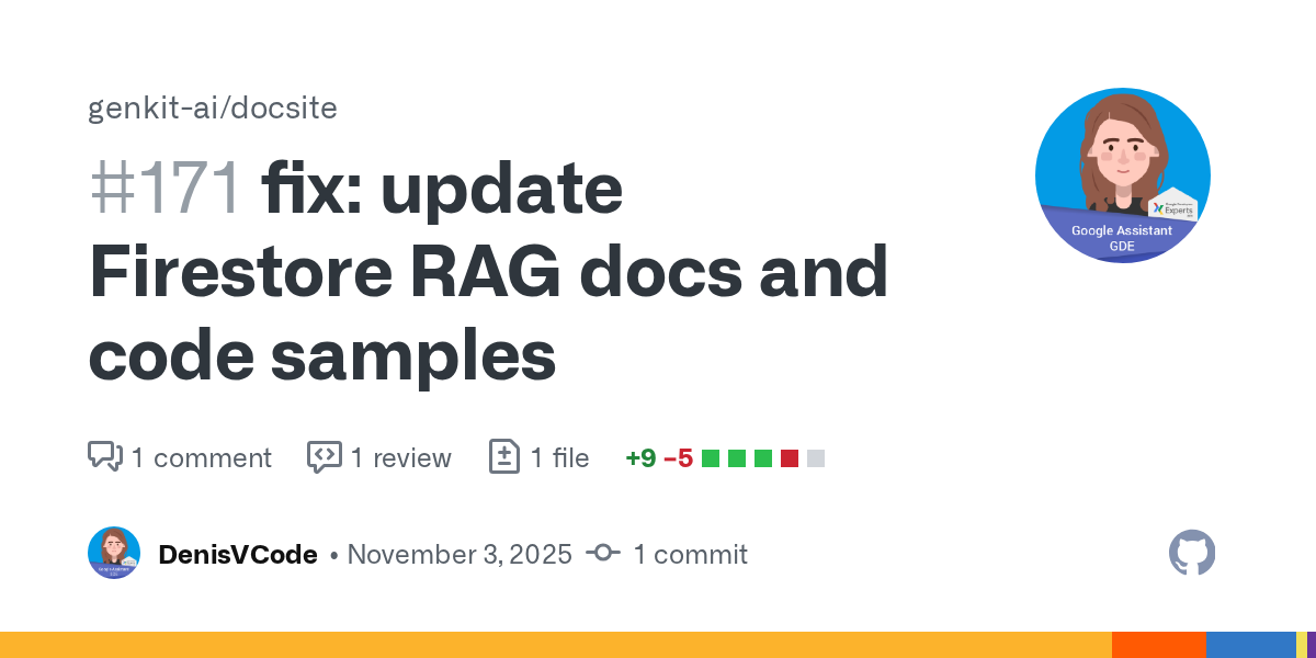 fix: update Firestore RAG docs and code samples by DenisVCode · Pu...