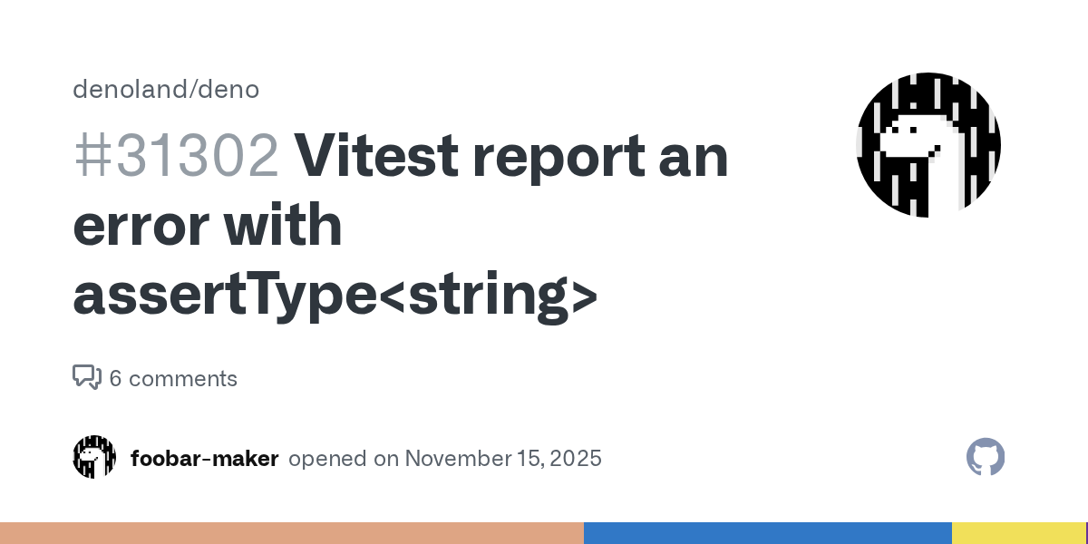 Vitest report an error with assertType<string> · Issue #31302 · d...