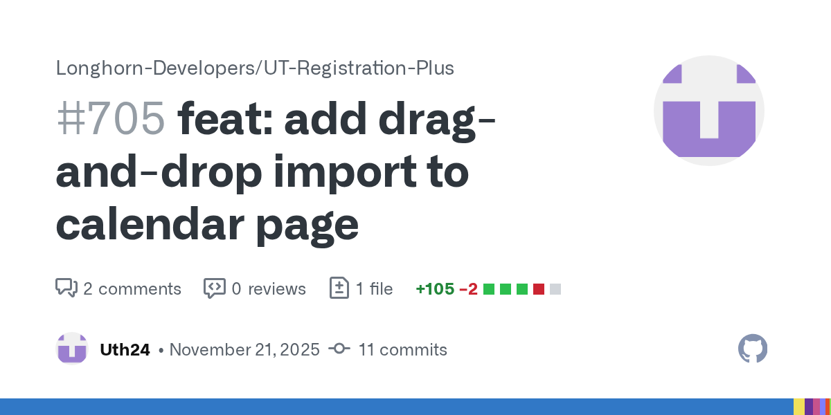 feat: add drag-and-drop import to calendar page by Uth24 · Pull Re...