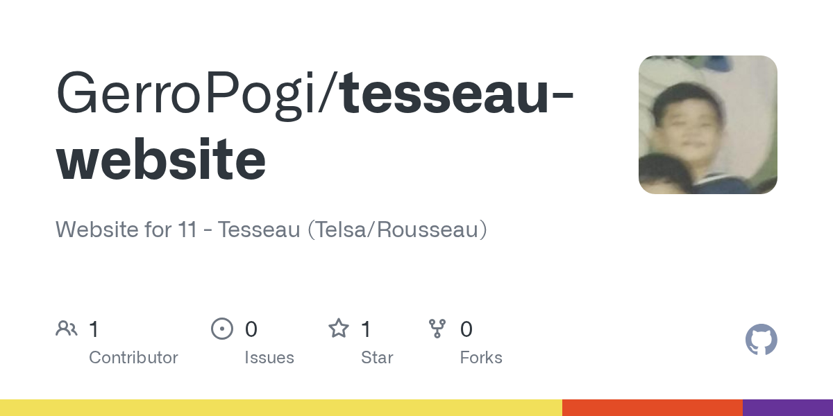 GitHub - GerroPogi/tesseau-website: Website for 11 - Tesseau (Telsa...