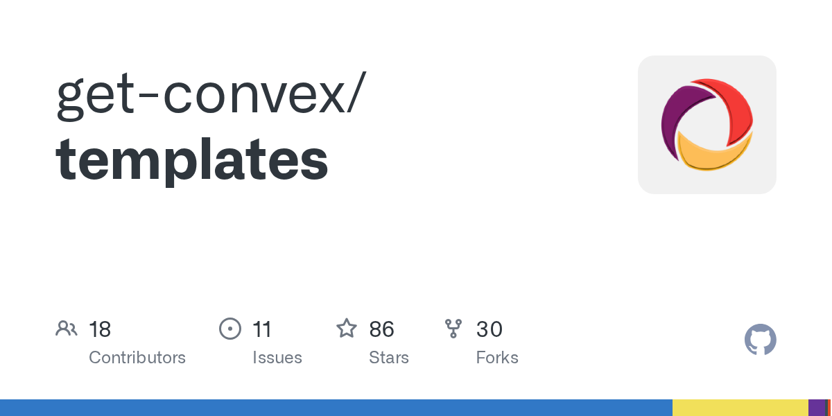 GitHub - get-convex/templates