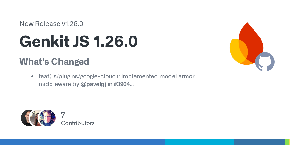 Release Genkit JS 1.26.0 · firebase/genkit