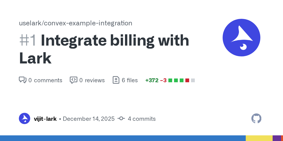 Integrate billing with Lark  by vijit-lark · Pull Request #1 · us...