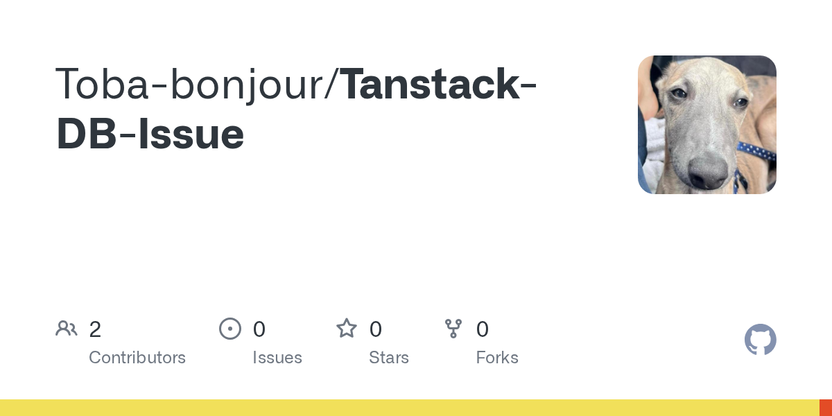 GitHub - Toba-bonjour/Tanstack-DB-Issue