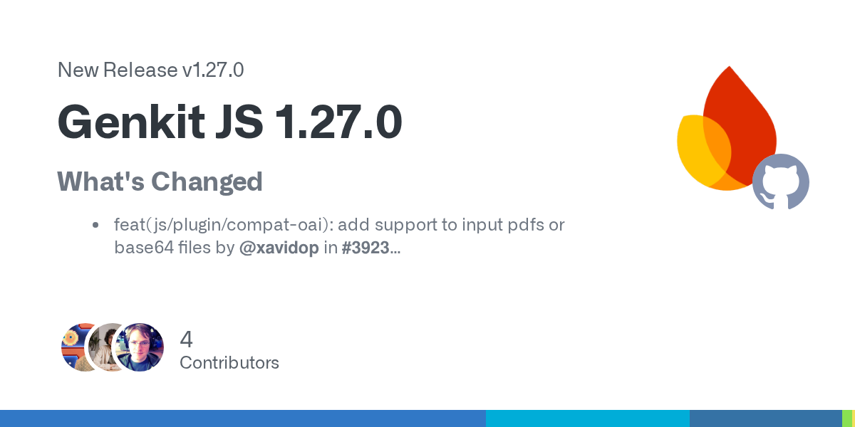Release Genkit JS 1.27.0 · firebase/genkit