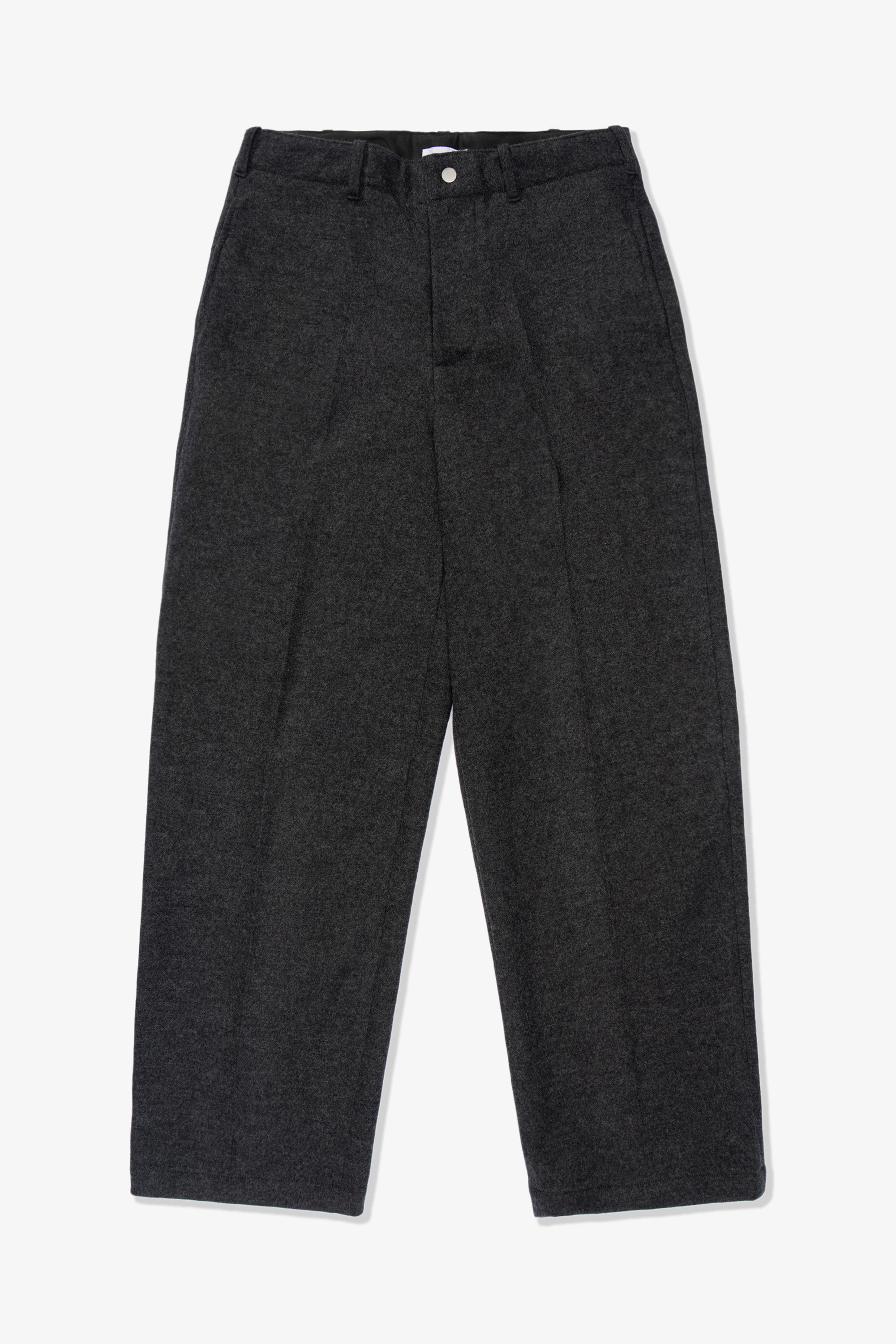 CRATER WOOL TROUSER - CHARCOAL