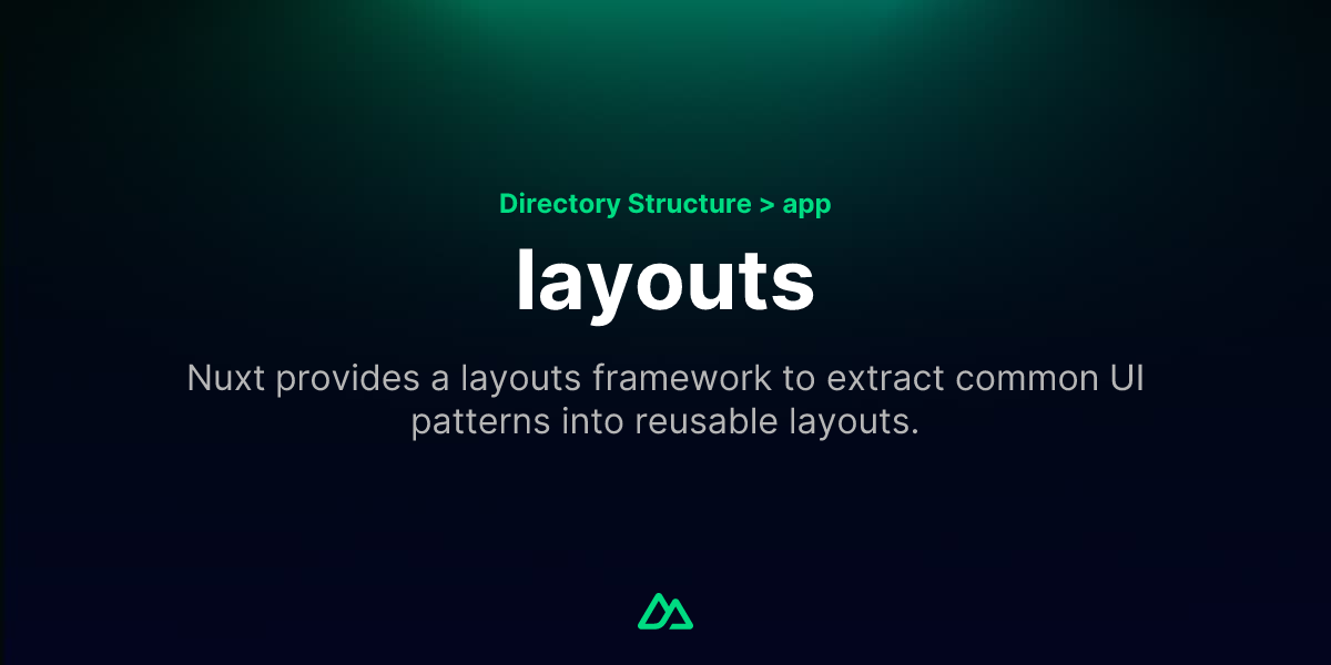 layouts · Nuxt Directory Structure v4