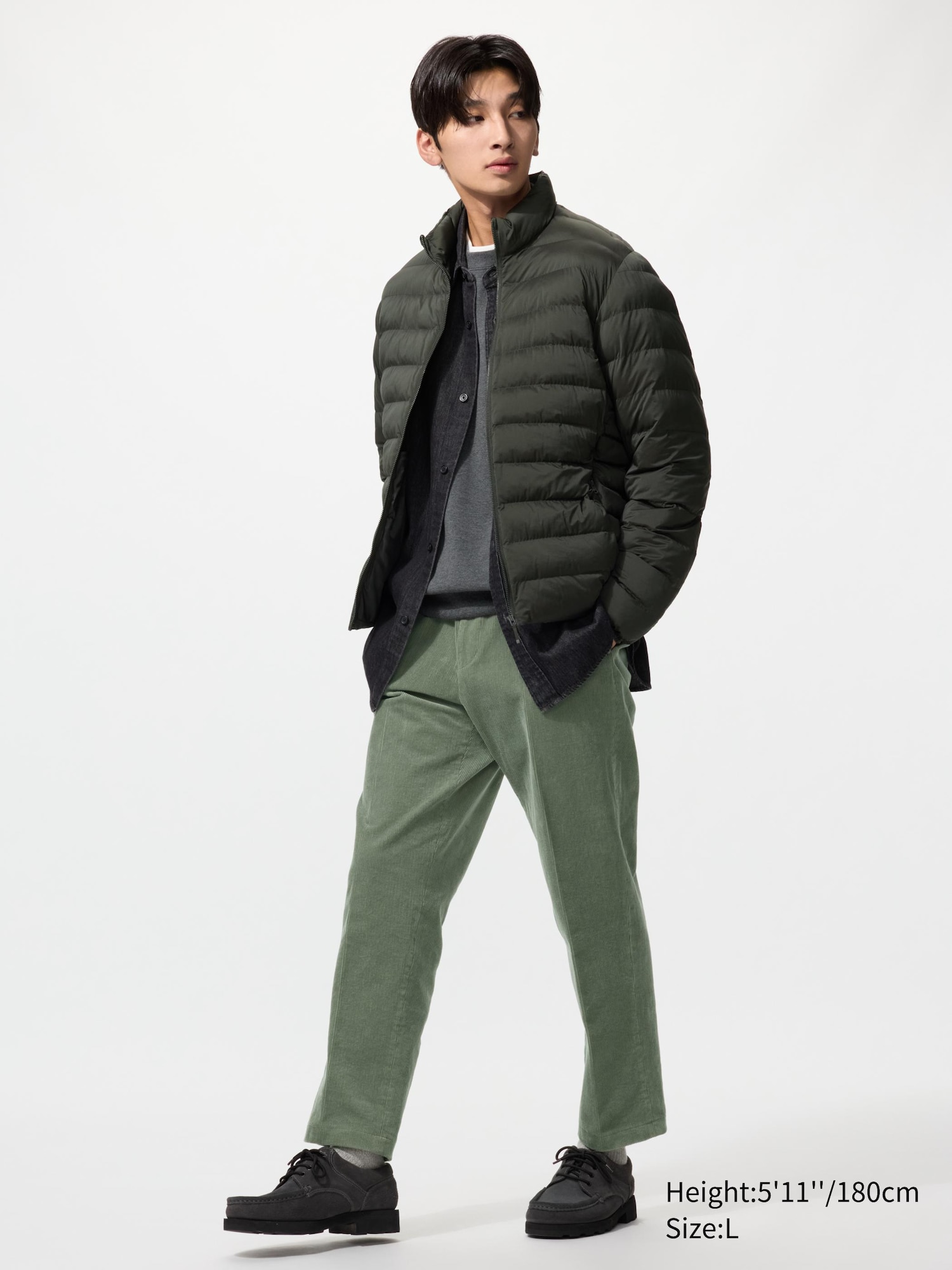 Heren Smart Enkellange Pantalon (Corduroy) | UNIQLO BE