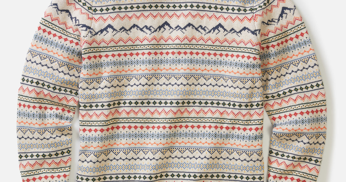 California Fair Isle Crew Sweater