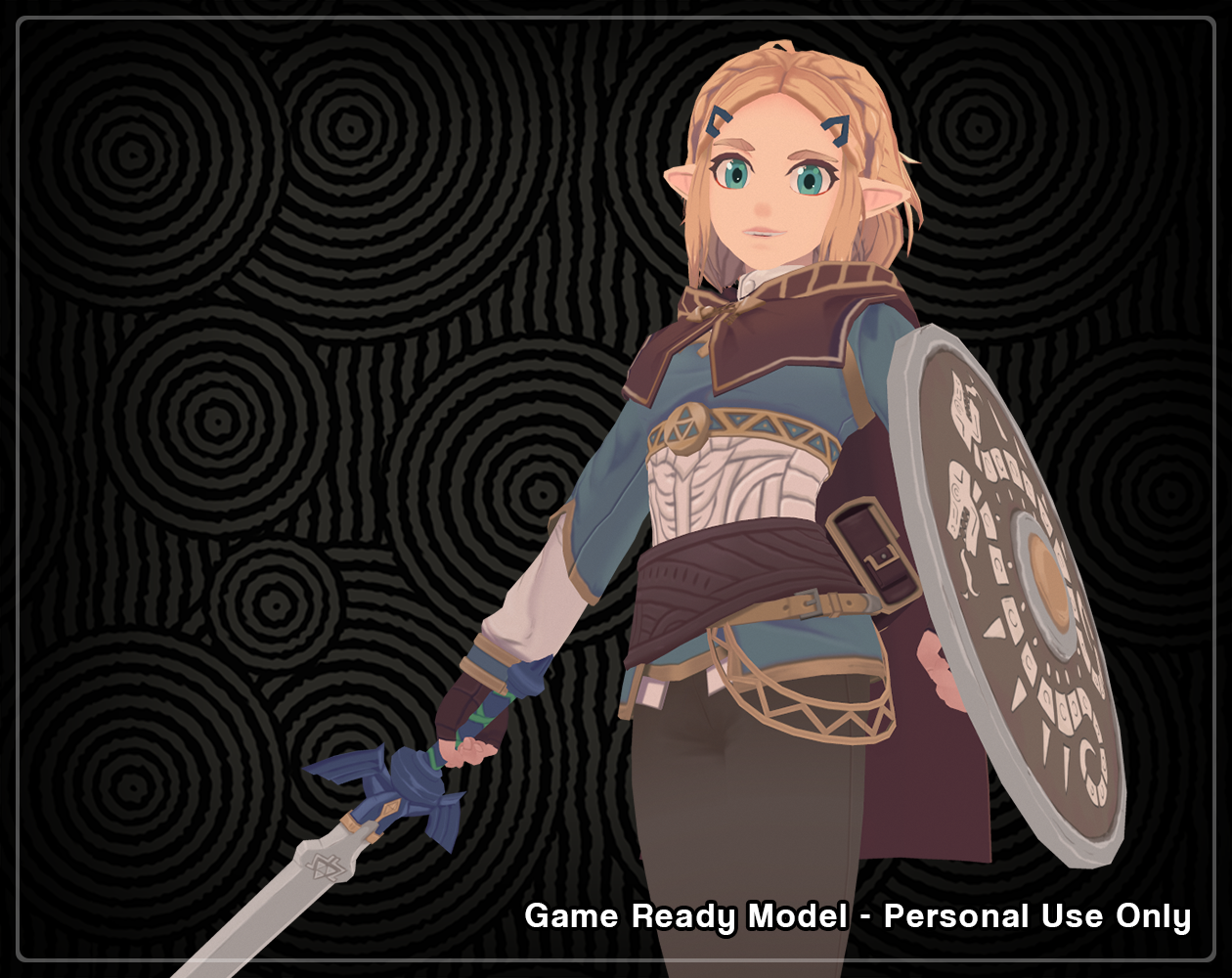 Game Ready Model - Zelda by Stoff