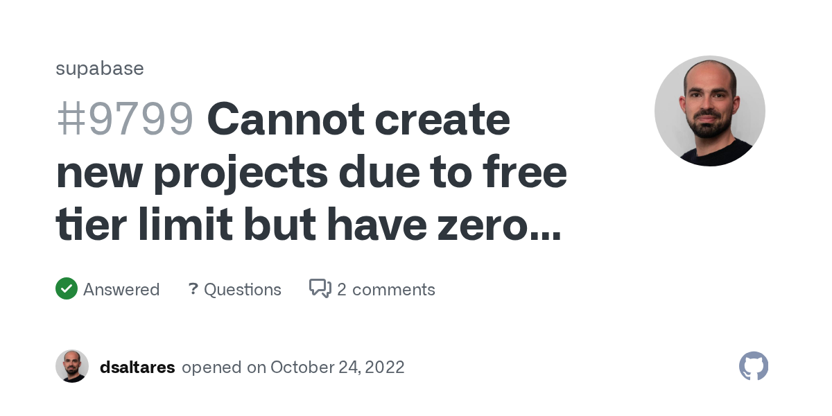 Cannot create new projects due to free tier limit but have zero pro...