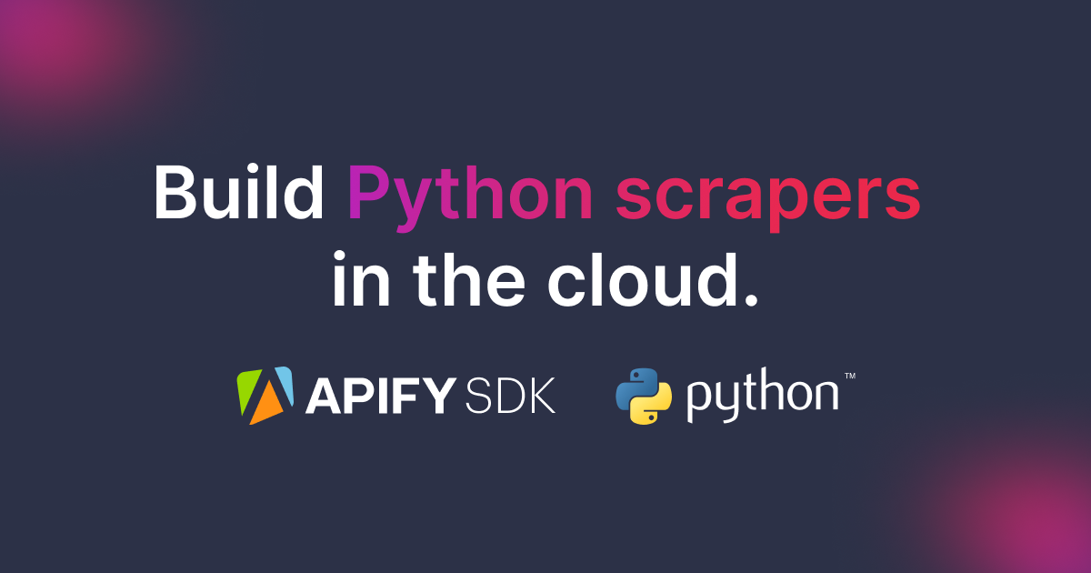 Interacting with other Actors | SDK for Python | Apify Documentation