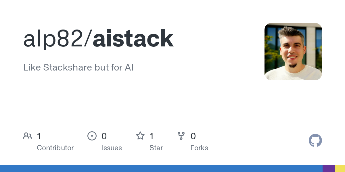 GitHub - alp82/aistack: Like Stackshare but for AI