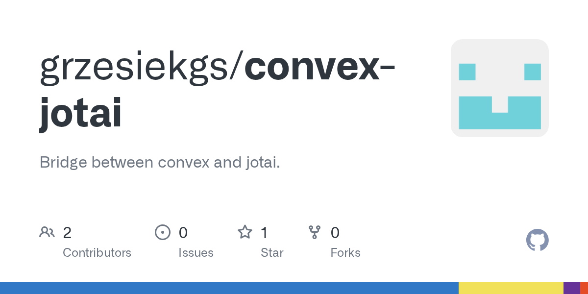 GitHub - grzesiekgs/convex-jotai: Bridge between convex and jotai.