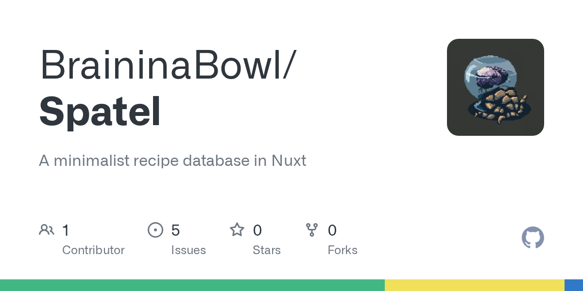 GitHub - BraininaBowl/Spatel: A minimalist recipe database in Nuxt